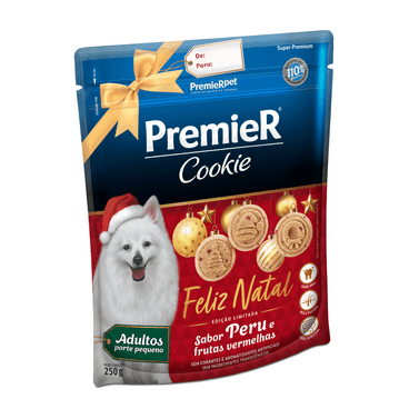 Cookie-Premier-Natal-Caes-Adultos-Porte-Pequeno-Peru-e-Frutas-Vermelhas-250g-lateral
