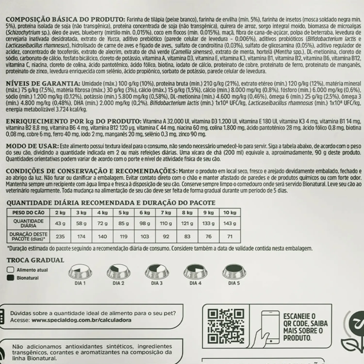 Composicao-basica-da-Racao-Bionatural-Sensitive-Caes-Adultos-Racas-Pequenas-Peixe