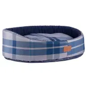 Cama Oval Buddy Fábrica Pet Xadrez