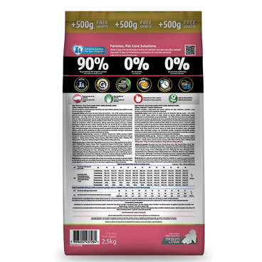 Racao-N-D-Tropical-Selection-Caes-Puppy-Medium-e-Maxi-Suino--2-kg---500g-Gratis-verso