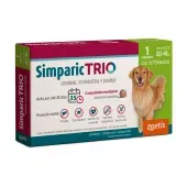 Antipulgas Simparic Trio 48mg para Cães 20,1 a 40kg