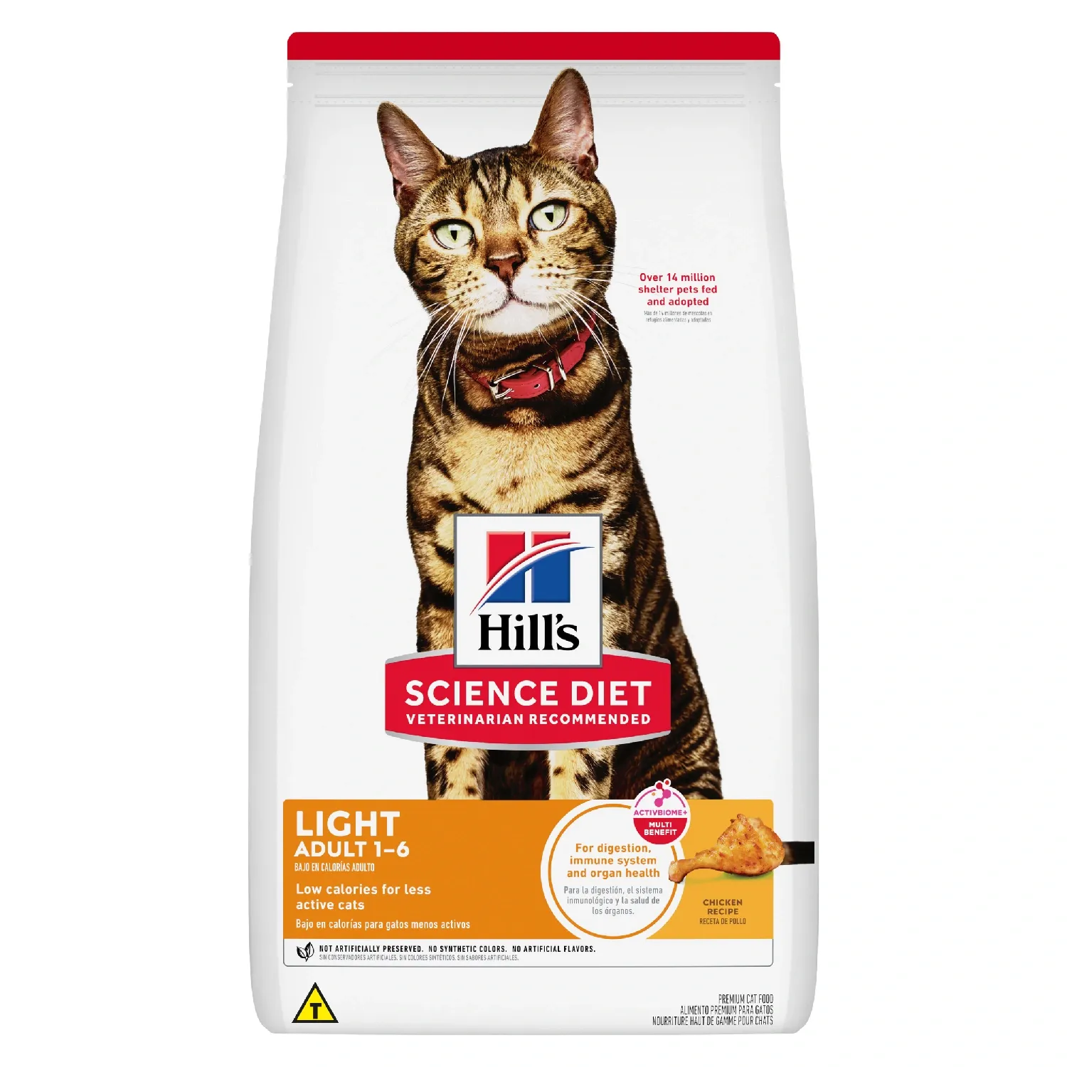 Ração Hill's Science Diet Light com Baixas Calorias Gatos Adultos Sabor Frango
