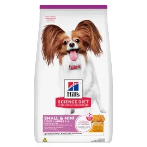 Ração Hill's Science Diet Light com Baixas Calorias Cães Adultos Pequenos e Mini Sabor Frango - 2,04 kg