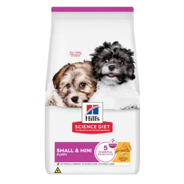 Ração Hill's Science Diet Cães Filhotes Pequenos e Mini Sabor Frango 2,04 kg