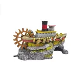 Enfeite para Aquário Barco a Vapor Aquária