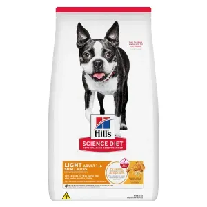 Ração Hill's Science Diet Light com Baixas Calorias Pedaços Pequenos Cães Adultos Sabor Frango - 6,8 kg