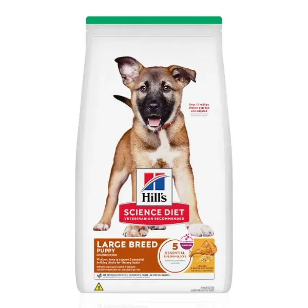 Ração Hill's Science Diet Cães Filhotes Raças Grandes Sabor Frango 7,03 kg