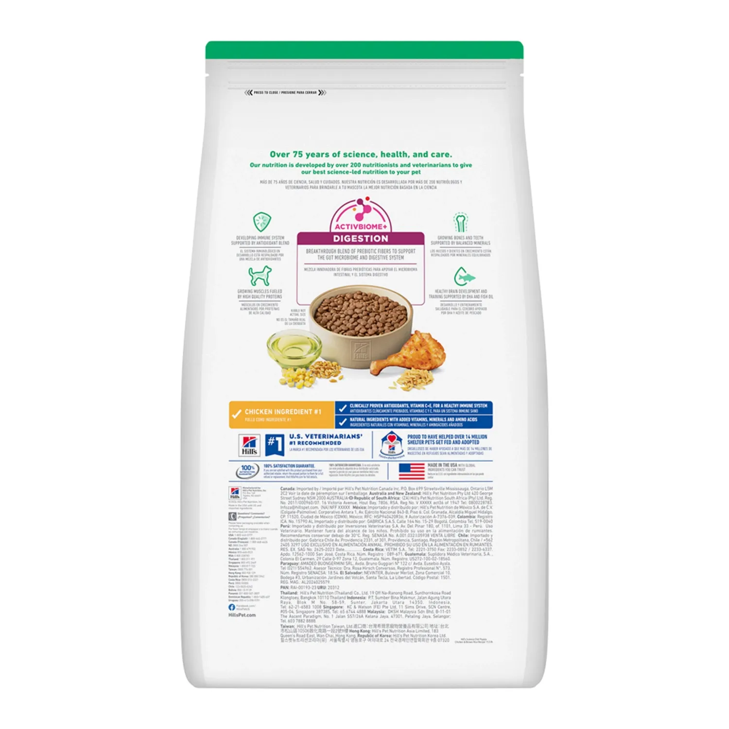 Ração Hill's Science Diet Cães Filhotes Sabor Frango