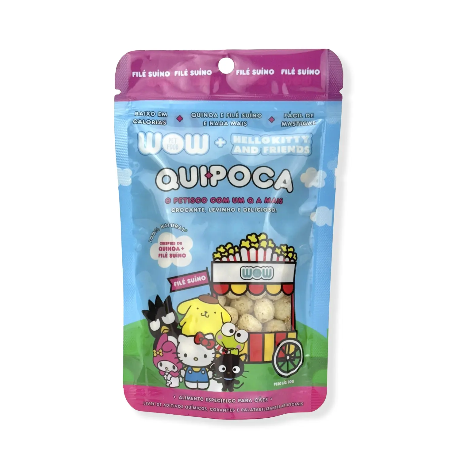 Petisco para Cães Quipoca Suíno Hello Kitty Wow