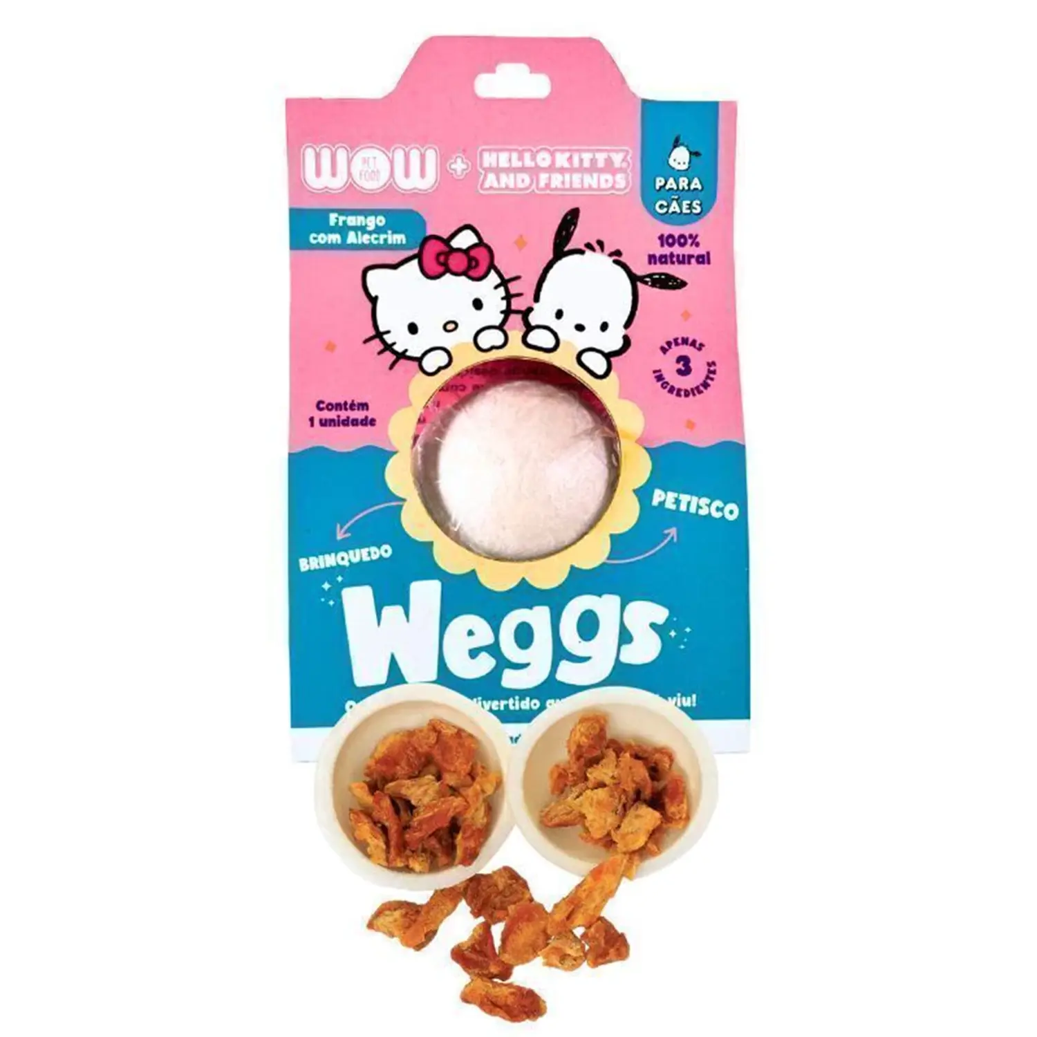 Petisco-Weggs-para-Caes-Hello-Kitty-Frango-e-Alecrim-Wow-aberto