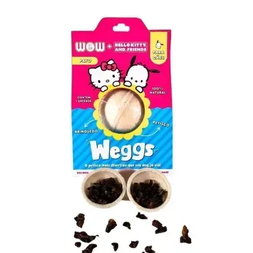 Petisco-Weggs-para-Caes-Hello-Kitty-Pato-Wow-aberto-