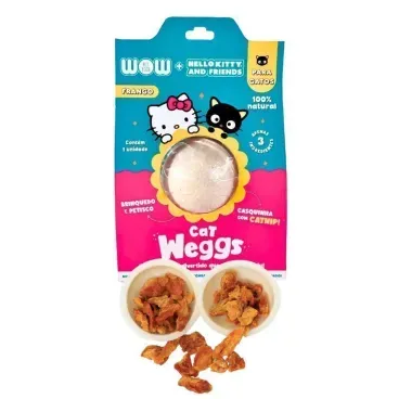 Petisco-Weggs-para-Gatos-Hello-Kitty-Frango-e-Catnip-Wow-Aberto