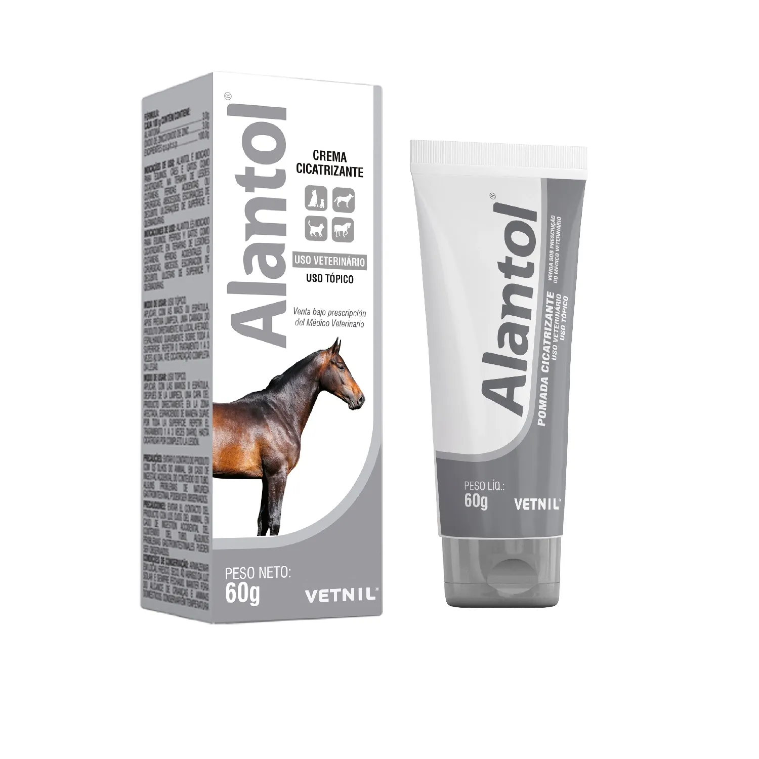 Pomada Cicatrizante Alantol para Cães e Gatos