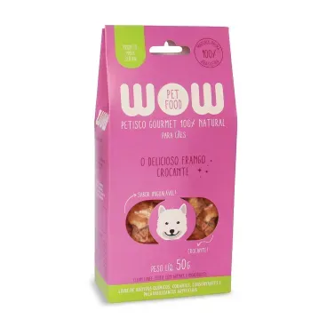 Petisco-Gourmet-para-Caes-Frango-Crocante-Wow