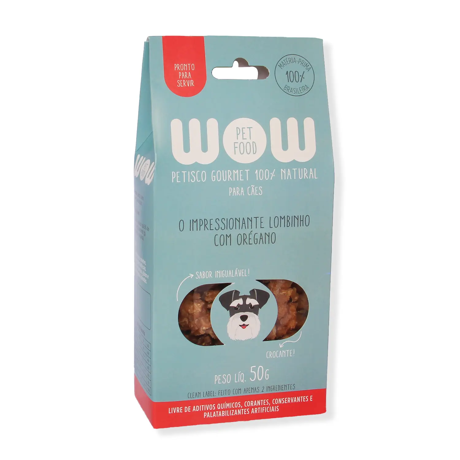 Petisco Gourmet para Cães Lombinho e Orégano Wow