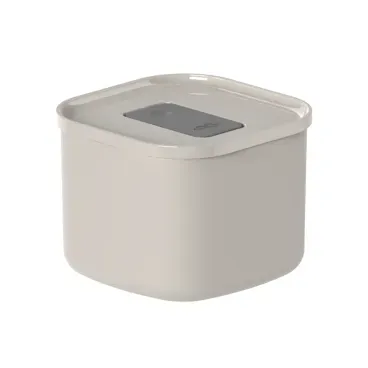 2-Porta Racao Quadrado Bege Ou 450ml