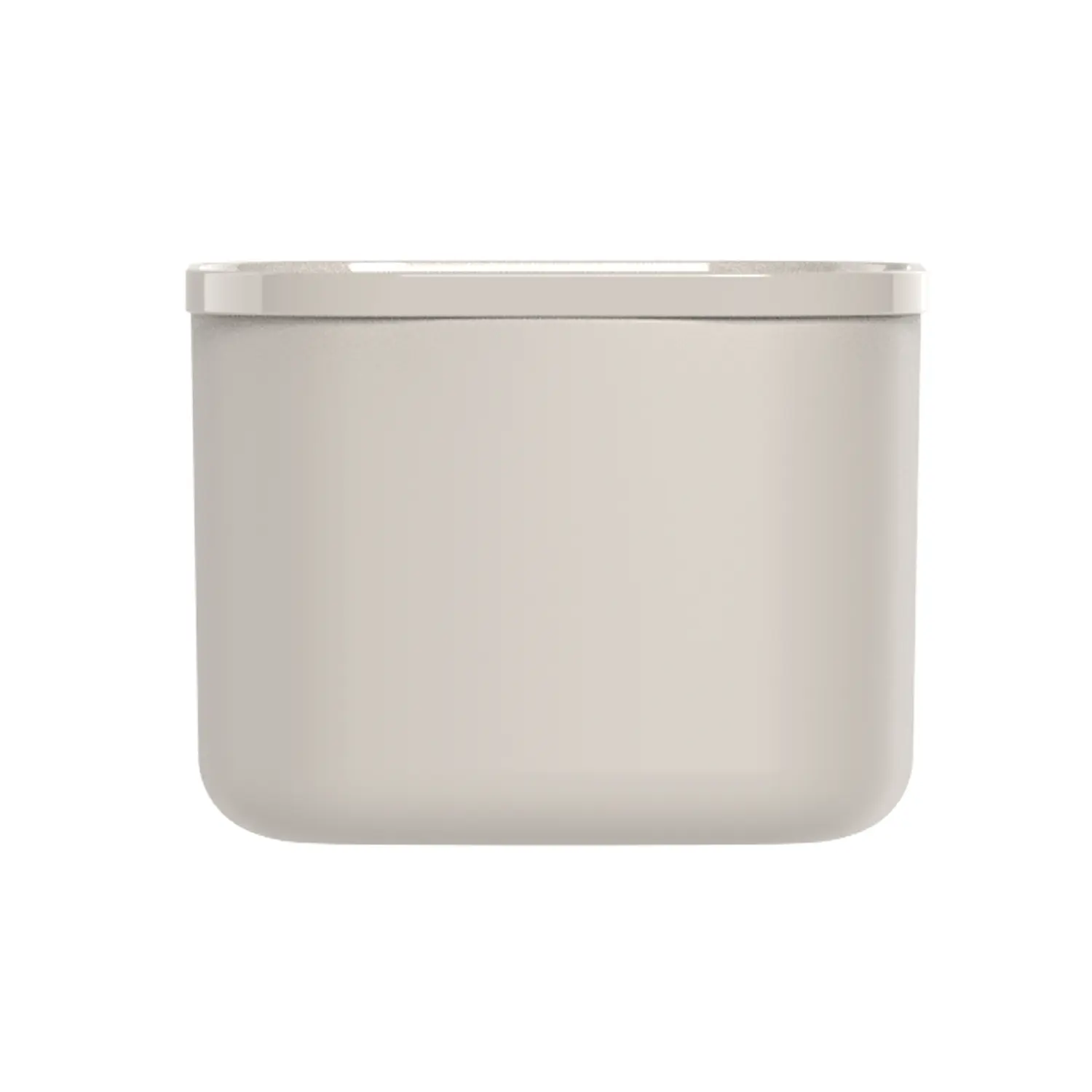 3-Porta Racao Quadrado Bege Ou 450ml