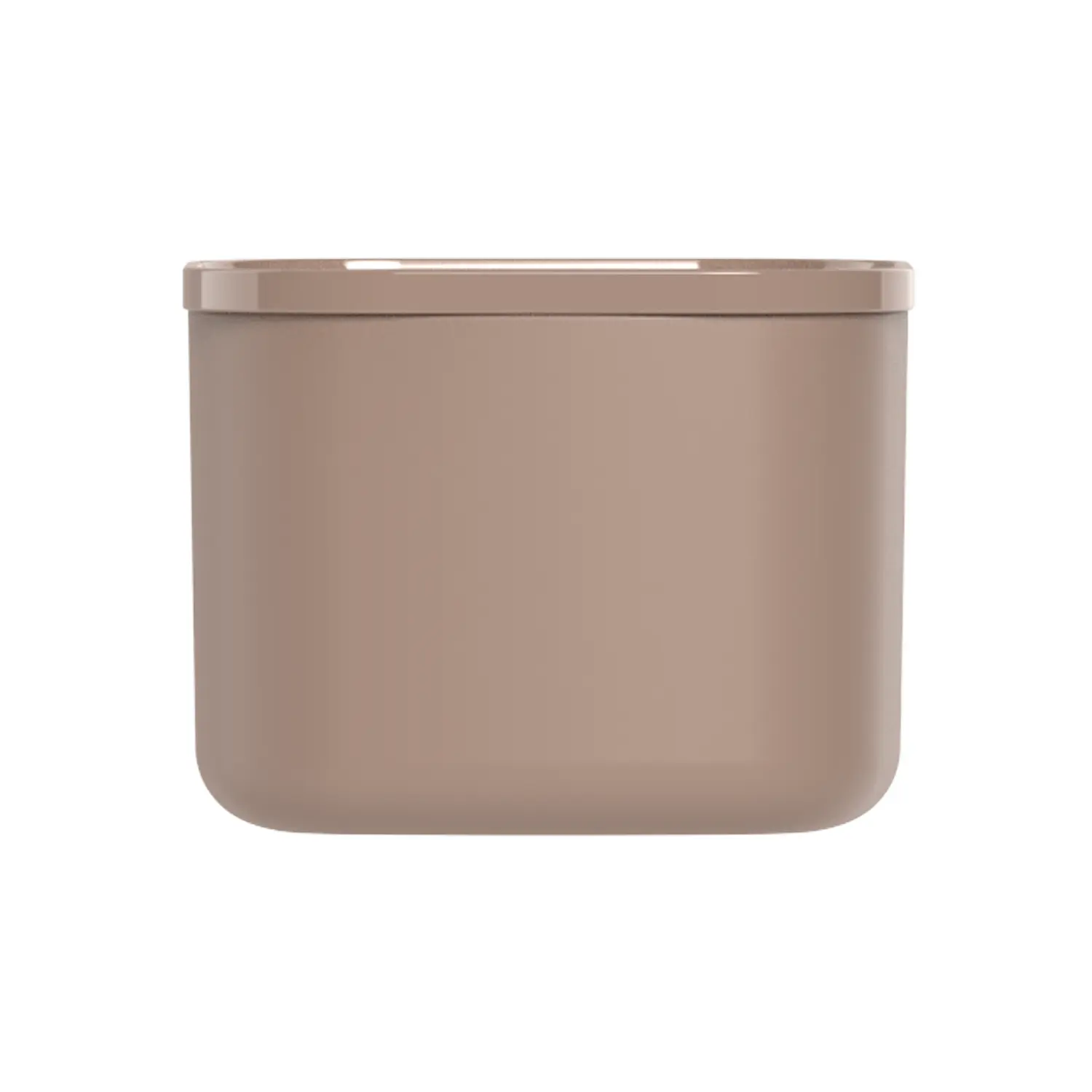 3-Porta Racao Quadrado Marrom Ou 450ml