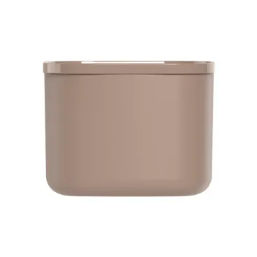 3-Porta Racao Quadrado Marrom Ou 450ml