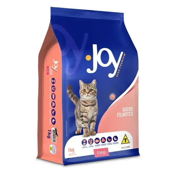 Ração Joy High Premium para Gatos Filhotes Frango 1 kg