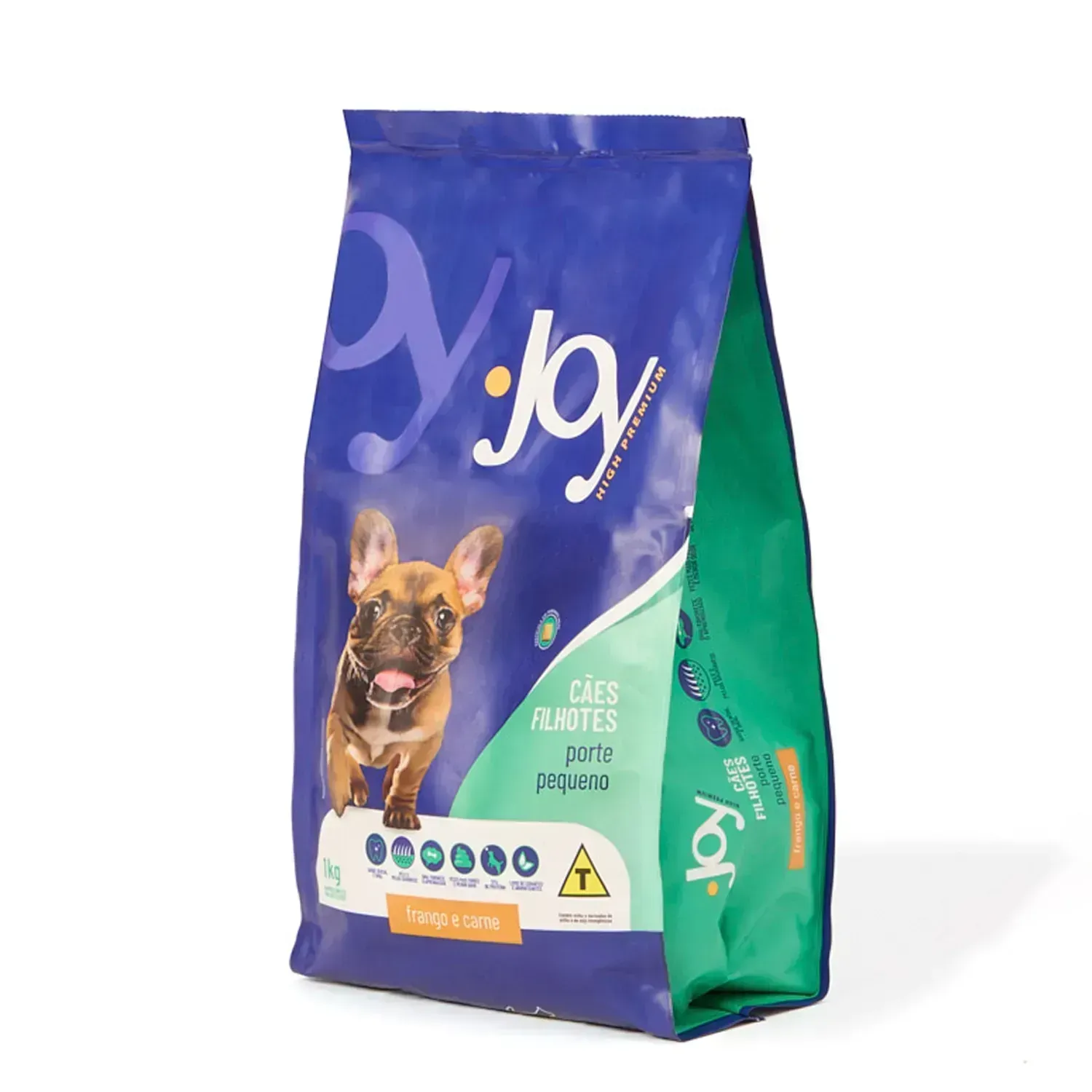 Ração Joy High Premium Cães Filhotes Raças Pequenas Frango e Carne