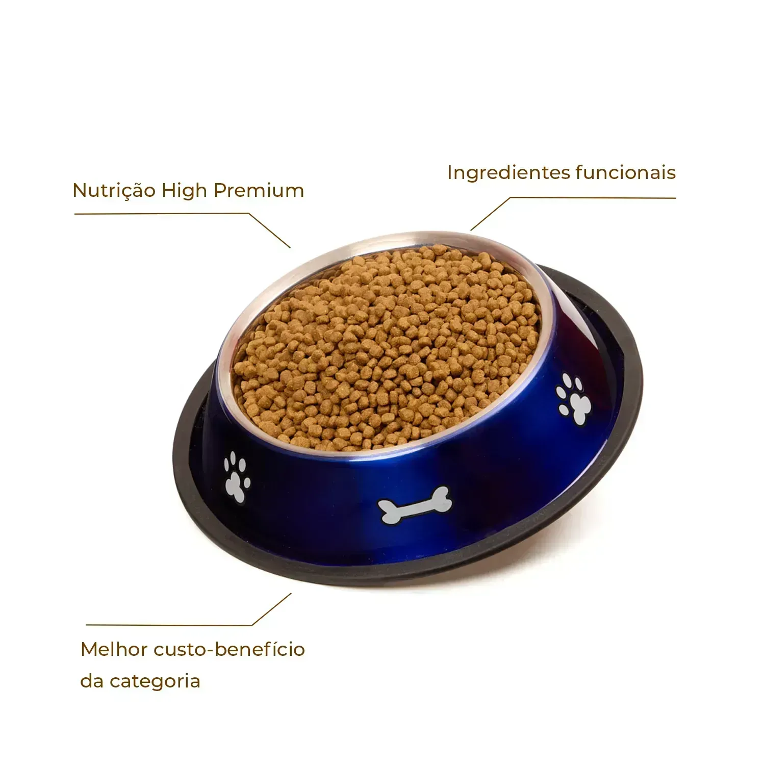 Ração Joy High Premium Cães Filhotes Raças Pequenas Frango e Carne