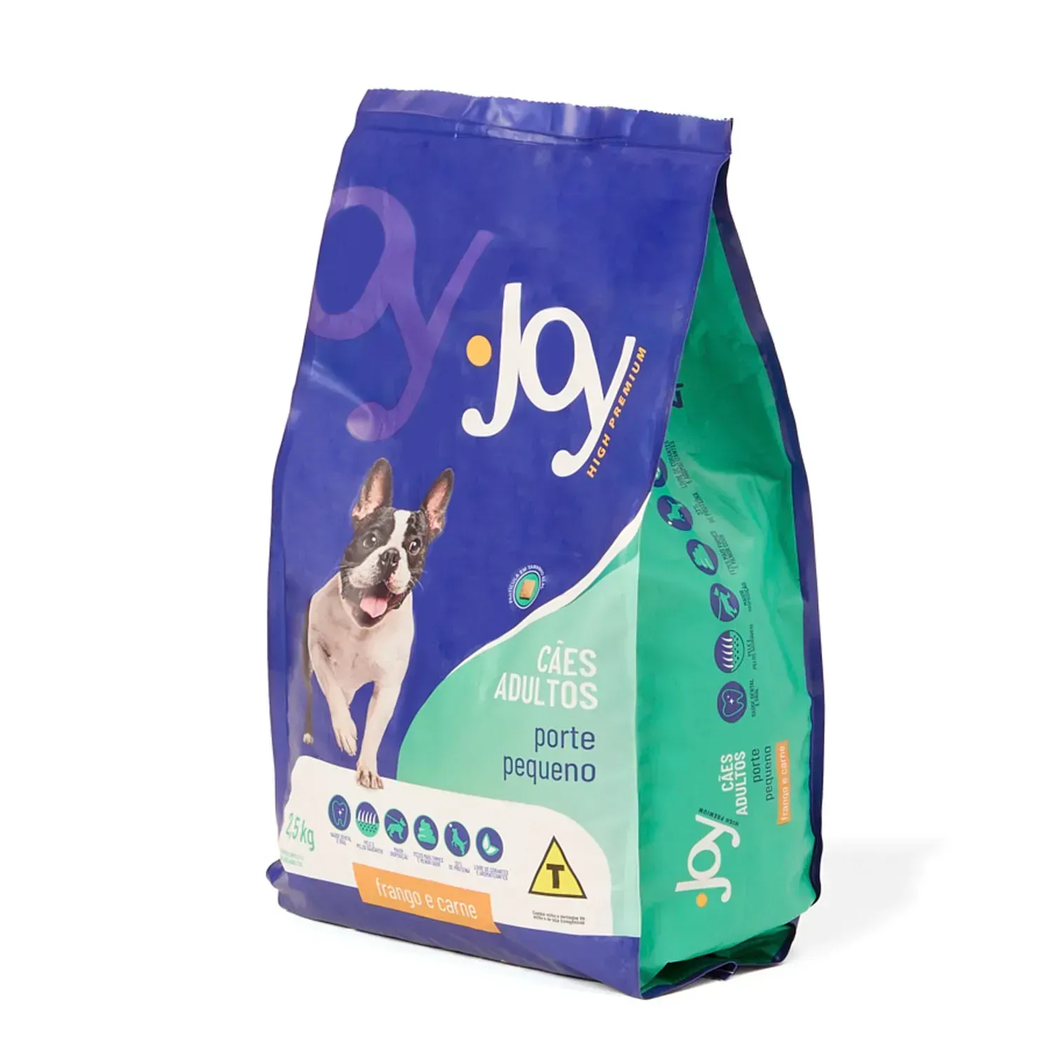 Ração Joy High Premium Cães Adultos Raças Pequenas Frango e Carne
