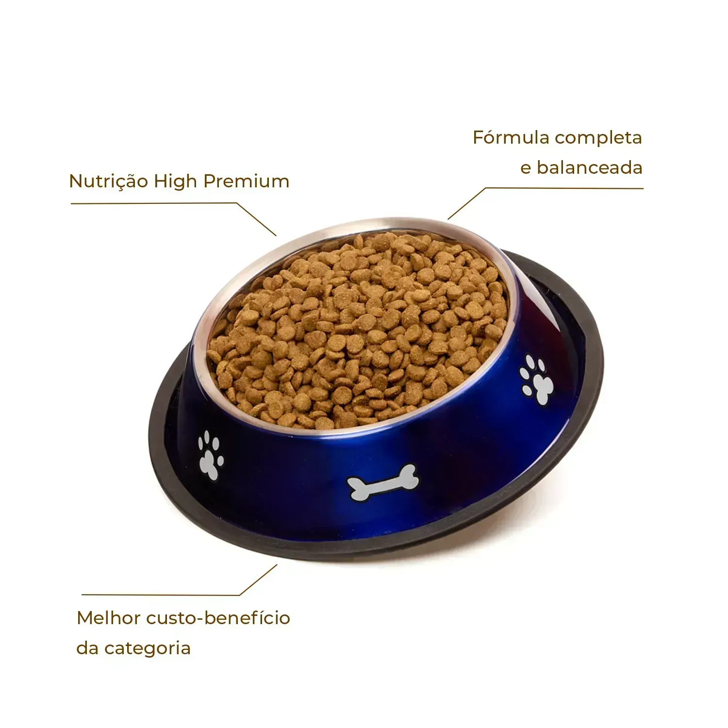 Ração Joy High Premium Cães Filhotes Raças Médias e Grandes Frango e Carne