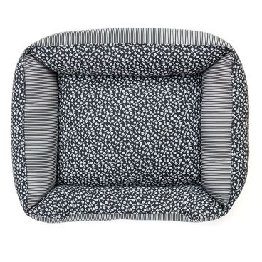 Cama-Flicks-Ossinho-Preta-para-Caes-e-Gatos-Vista-de-Cima