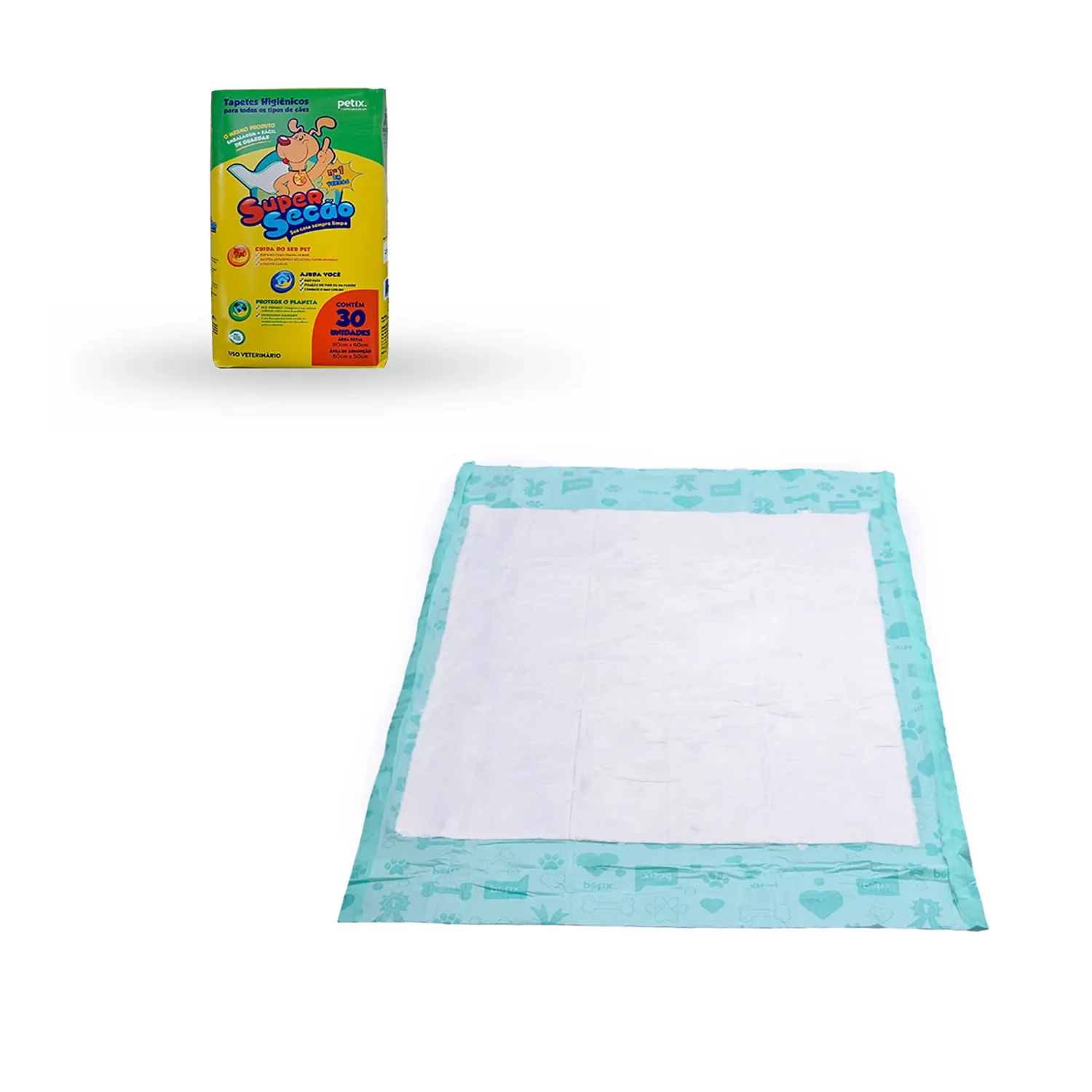 Tapete Higiênico Super Secão 80x60cm