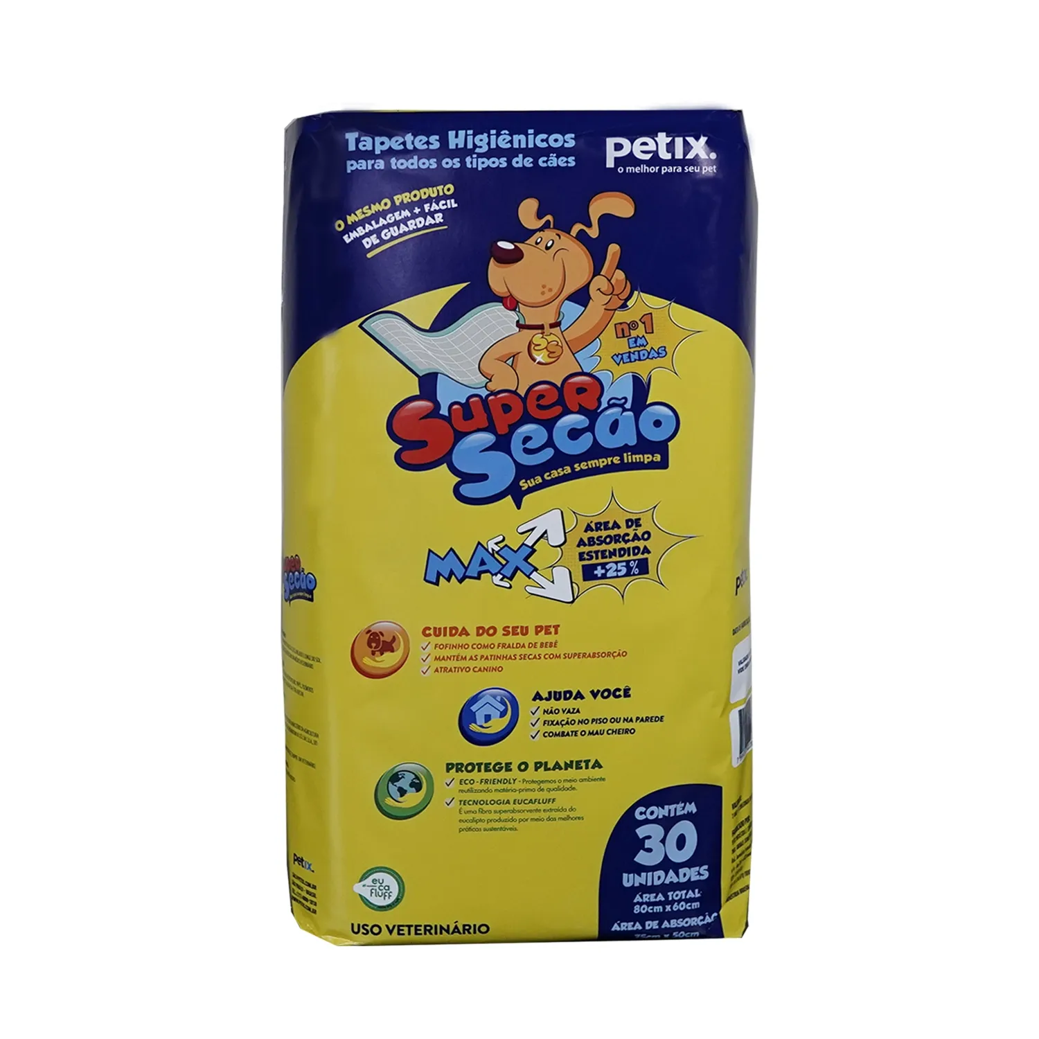 Tapete Higiênico Super Secão Max 80x60cm