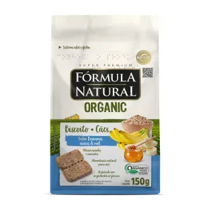 Biscoito Fórmula Natural Organic Cães Adultos Banana - 150 g