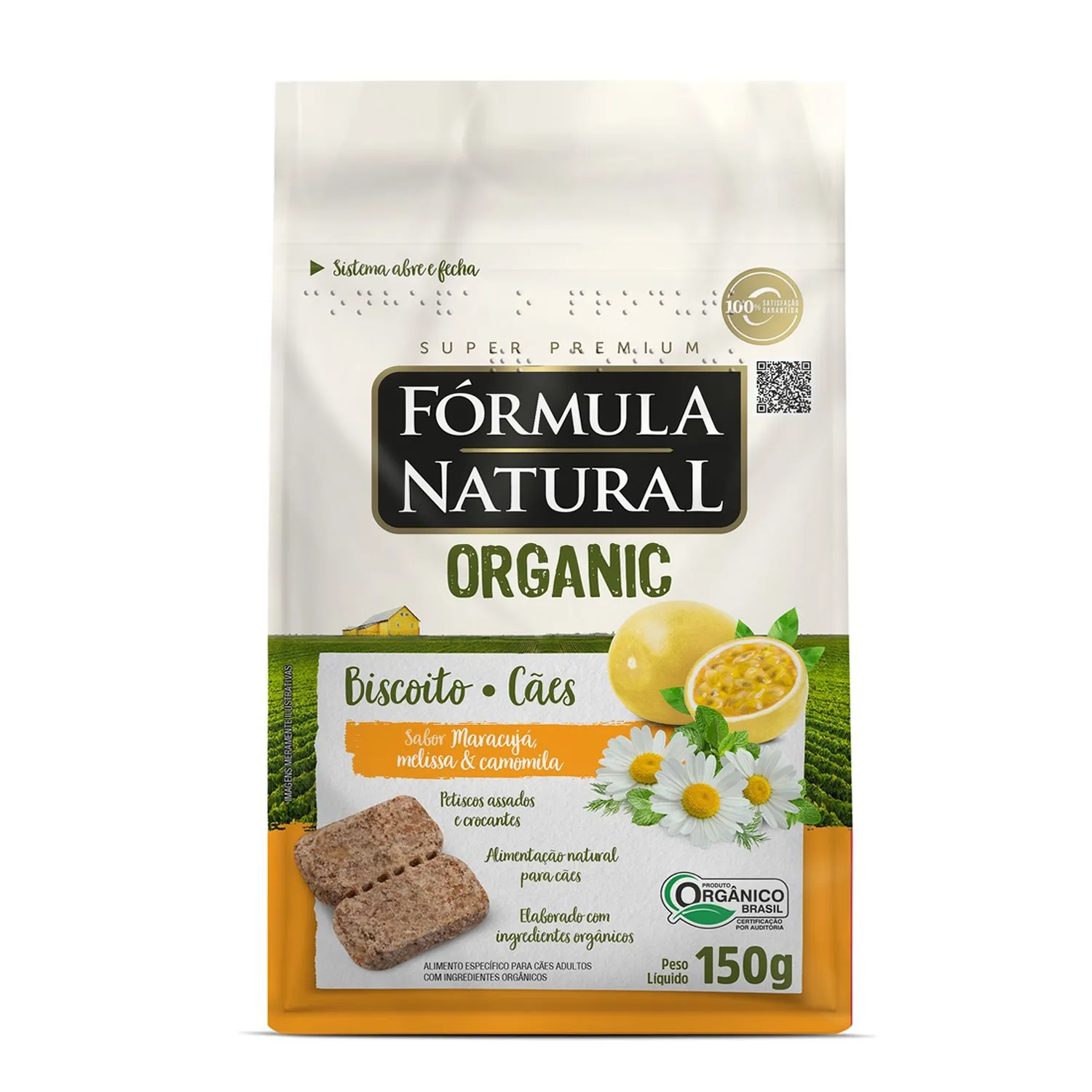 Biscoito Fórmula Natural Organic Cães Adultos Maracujá