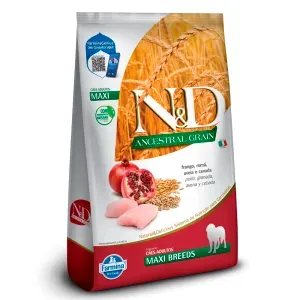 Ração N&D Ancestral Grain Cães Adultos Maxi Frango - 10,1 kg