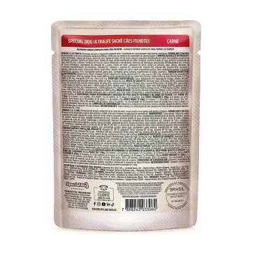 2-Racao Umida Special Dog Ultralife Caes Filhotes Carne 100g