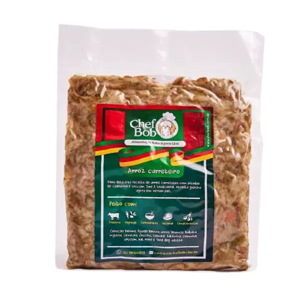 Alimentação Natural Chef Bob para Cães Arroz Carreteiro 350 g