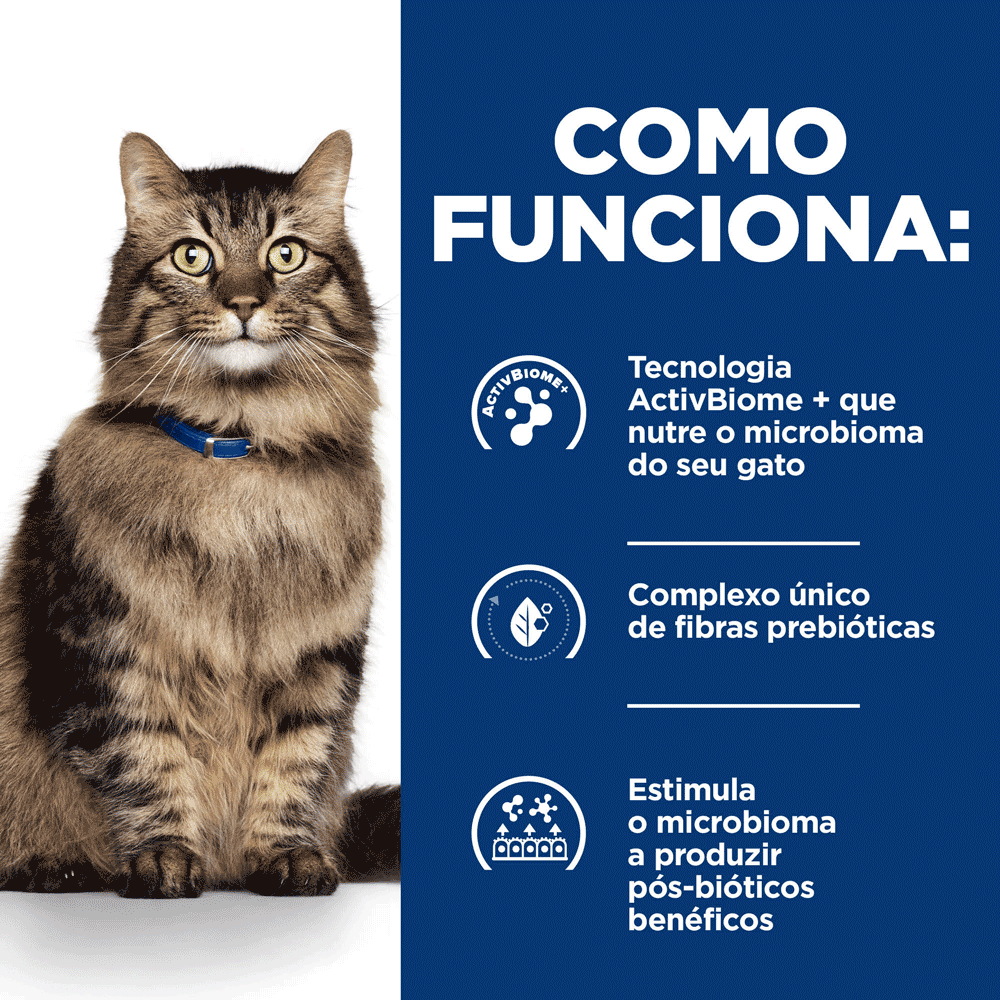 Ração Hill's Prescription Diet GI Biome Stress para Gatos Adultos Gastrointestinal