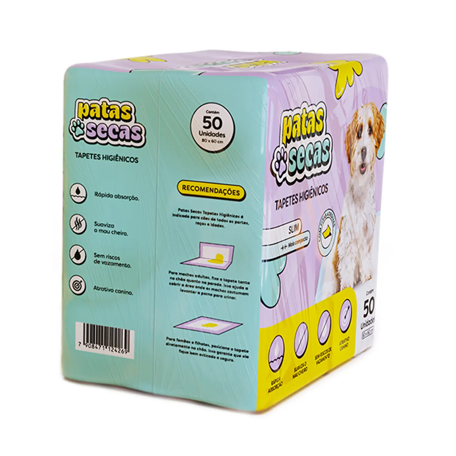 2-Tapete-Higienico-Slim-Patas-Secas-Petix-50-unidades
