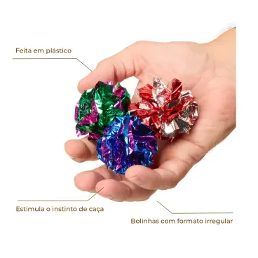 2-Brinquedo Ju Ju Ball Flicks com 3 unidades