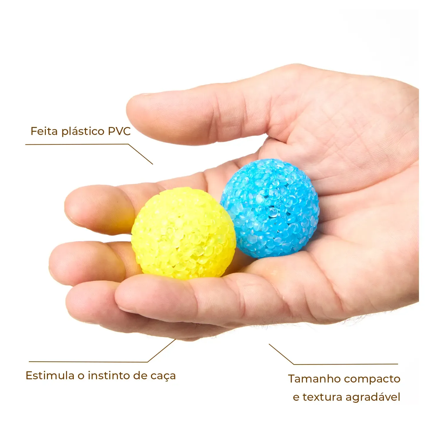2-Brinquedo Bolinha para Gatos Flicks