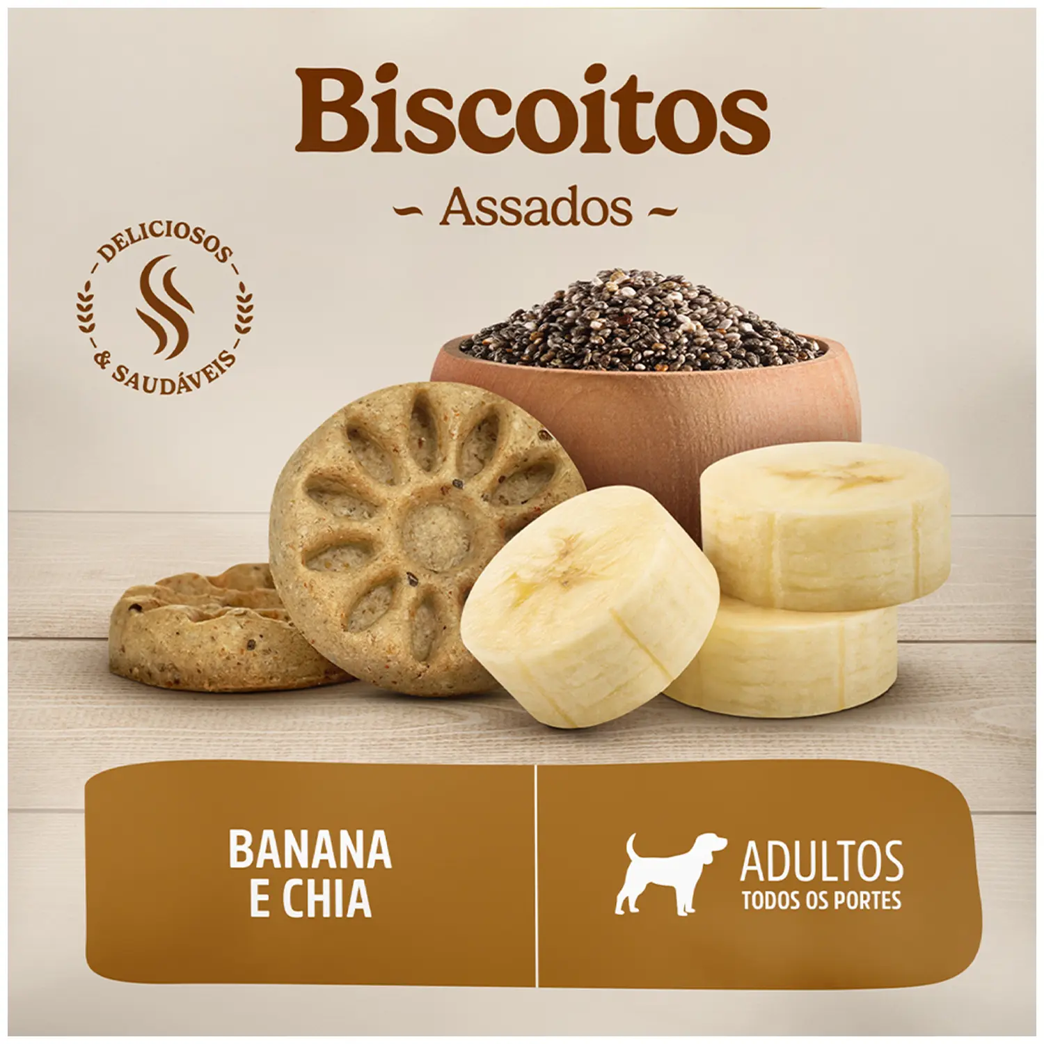Biscoito Special Dog Ultralife para Cães Adultos Banana e Chia