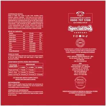 6-Biscoito Special Dog Ultralife Filhote Frutas Vermelhas 250g