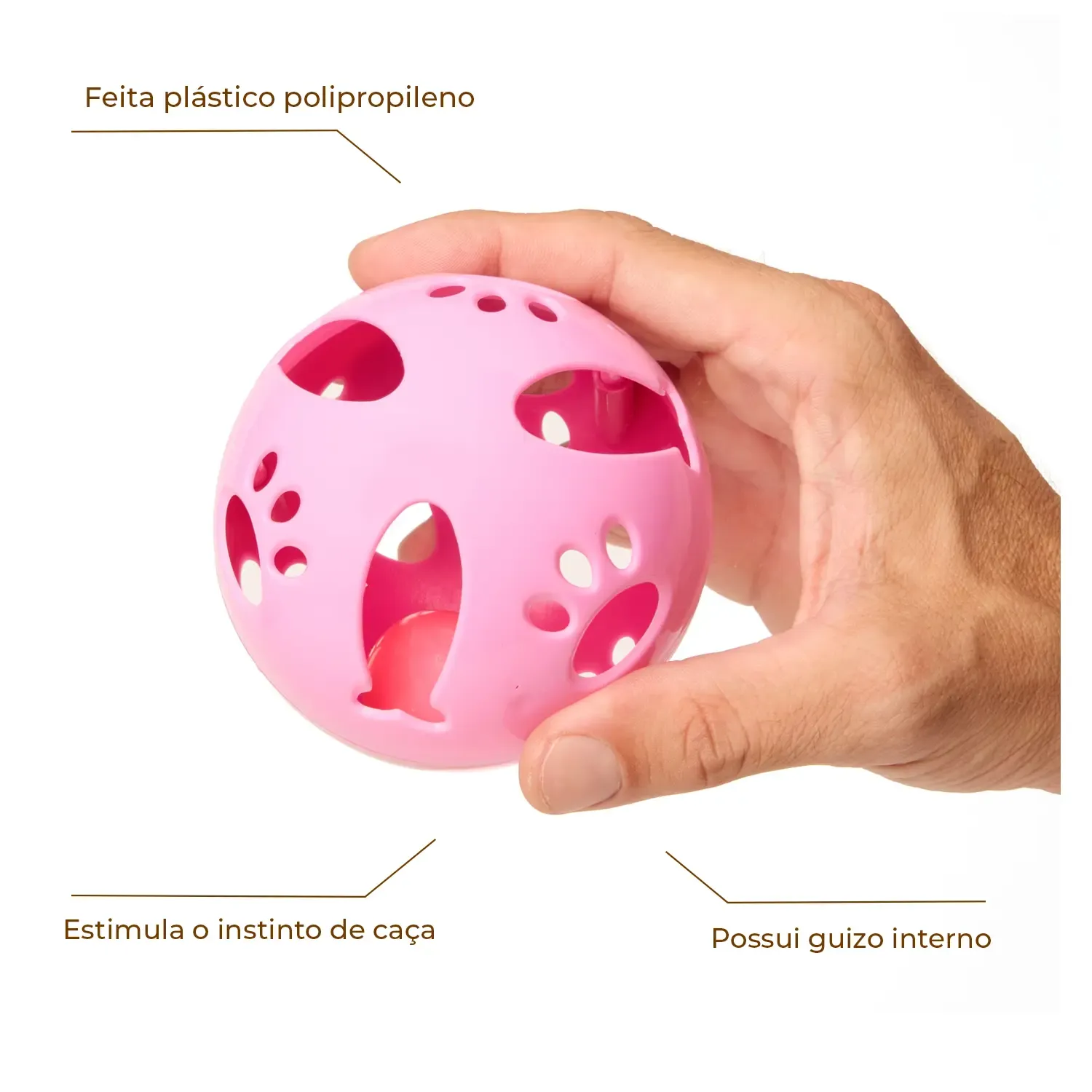 Brinquedo Bell Ball Flicks Rosa