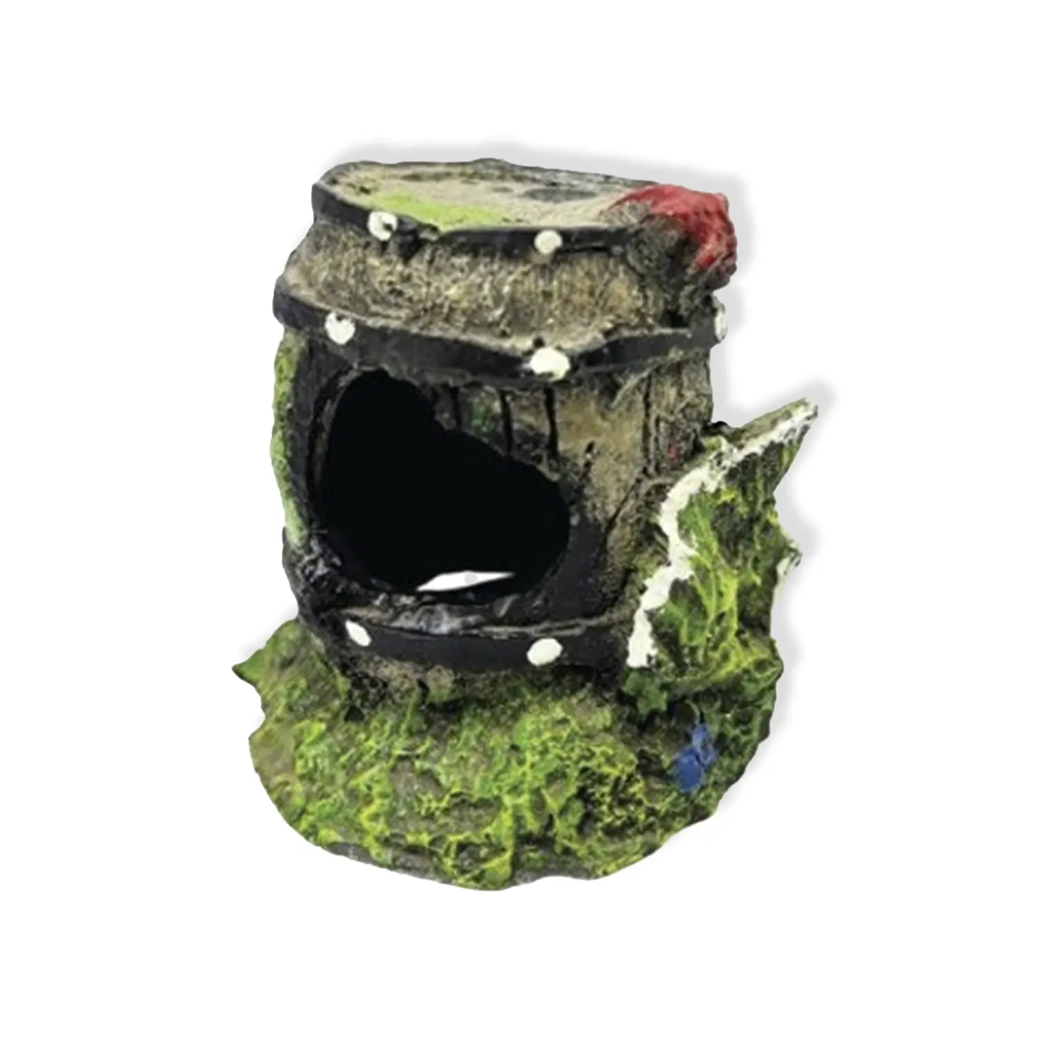 Enfeite para Aquário Barril Pequeno Lester