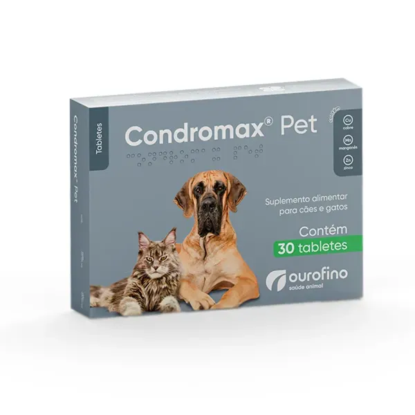 Suplemento para Cães e Gatos Condromax Pet 30 tabletes