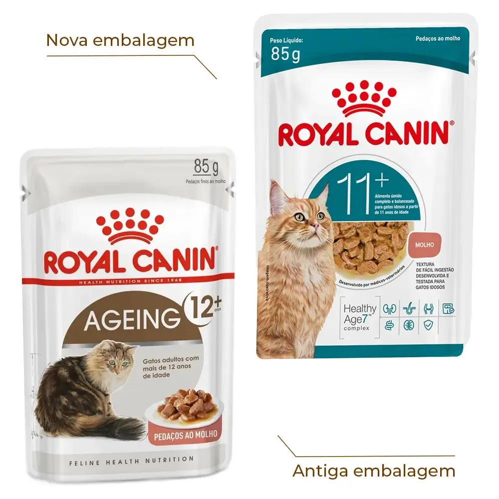 Ração Úmida Royal Canin Ageing 11+ Gatos Adultos