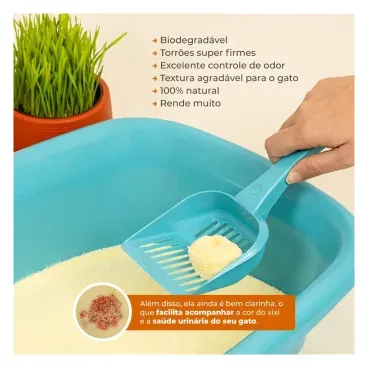 Areia-Higienica-MyHug-Milho-e-Mandioca-Granulos-Finos-10-Kg--foto-da-areia-na-caixa-e-lista-de-especificacoes