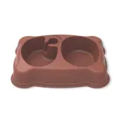 Comedouro e Bebedouro Plast Pet Terra Vermelha