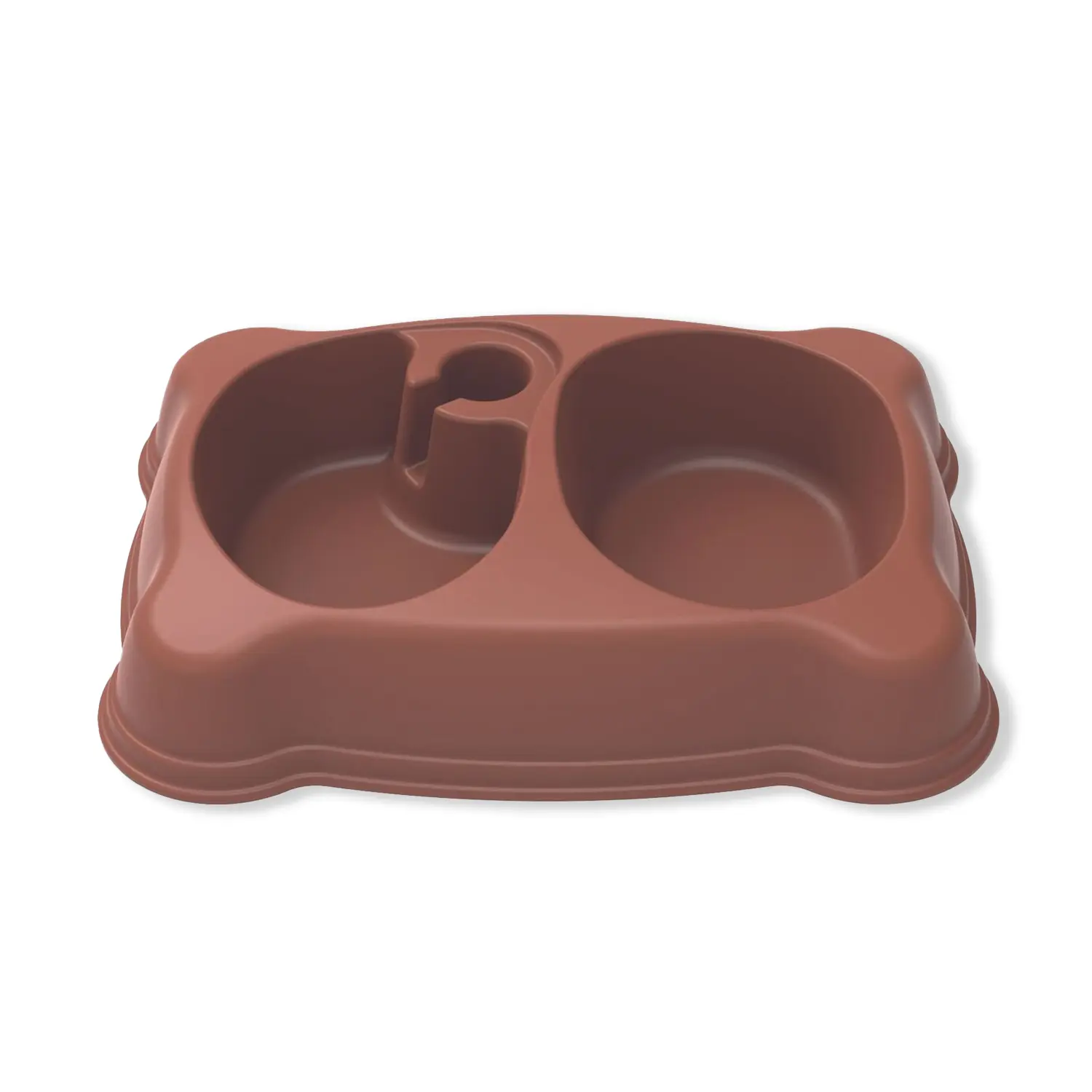 Comedouro e Bebedouro Plast Pet Terra Vermelha