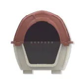 Casinha Stone House Plast Pet Mármore e Terra Vermelha